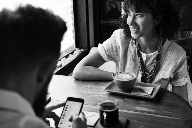 couple having coffee